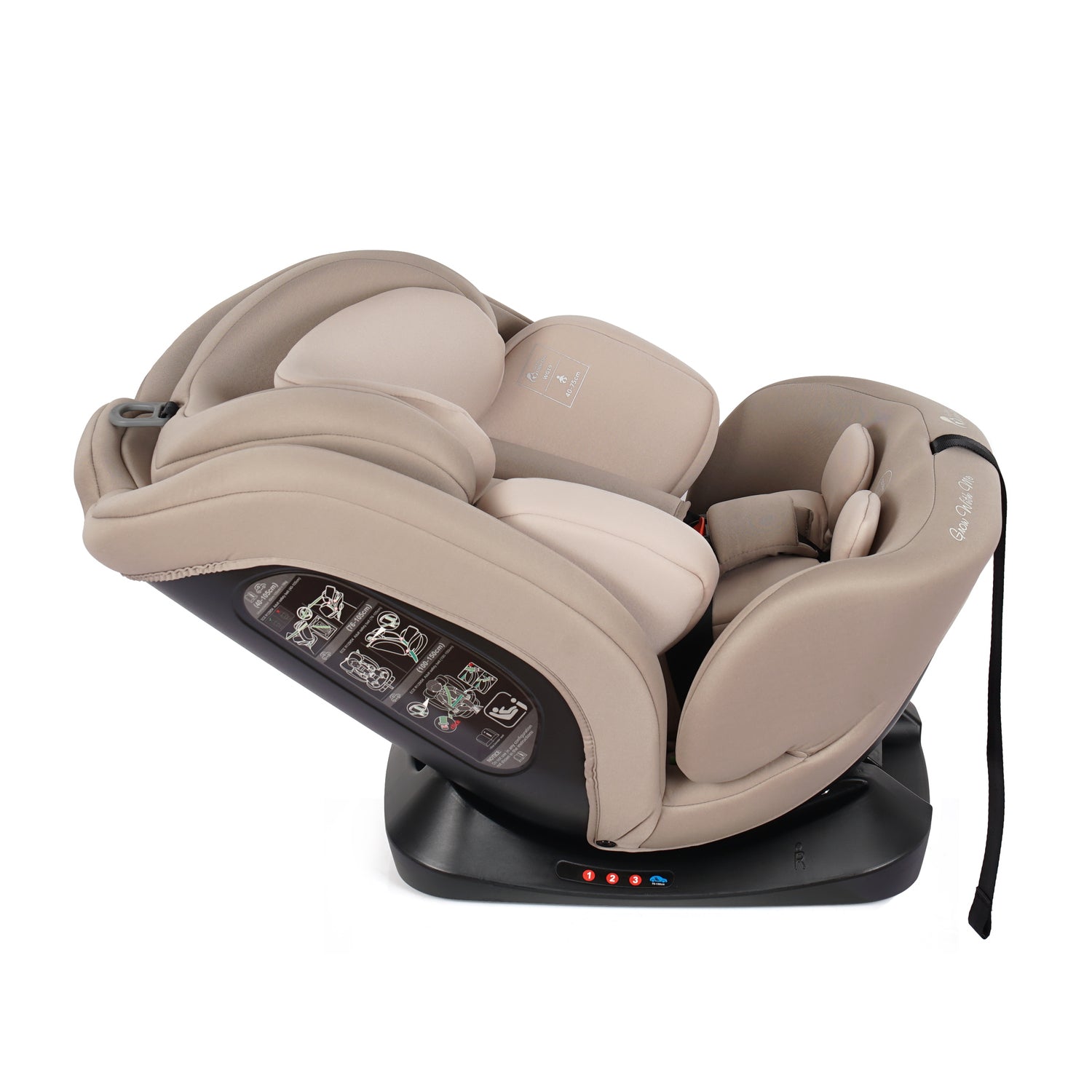For Your Little One GrowWithMe 0/1/2/3 i-Size Car Seat - Latte Beige (Birth-12 Years)