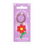 Be Kind to Your Mind Flower Keyring