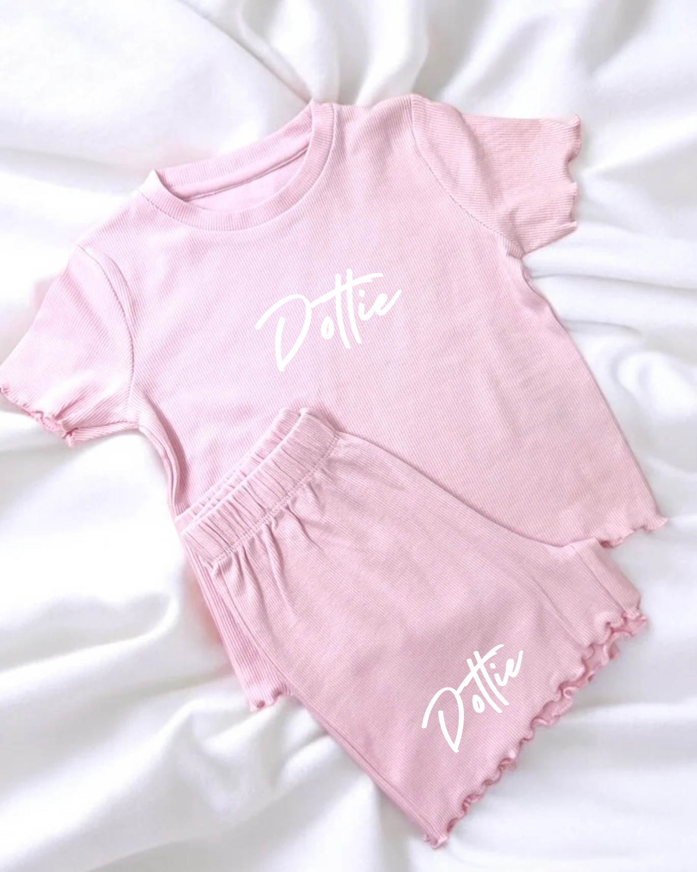 Ribbed personalised shirts sets