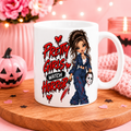 Pretty girls watch horror 11oz mug