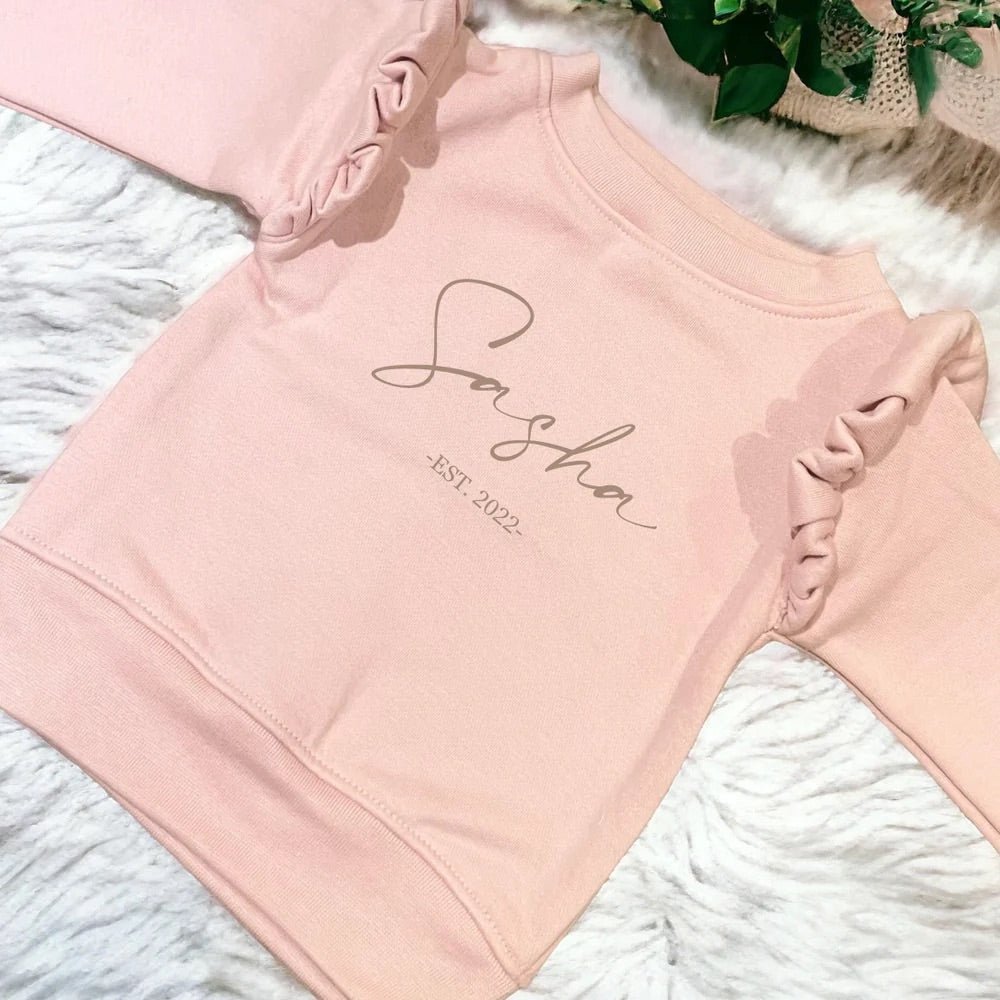 Personalised frill sweatshirts - Lola’s gift shop <3Personalised frill sweatshirtsLola’s gift shop <3
