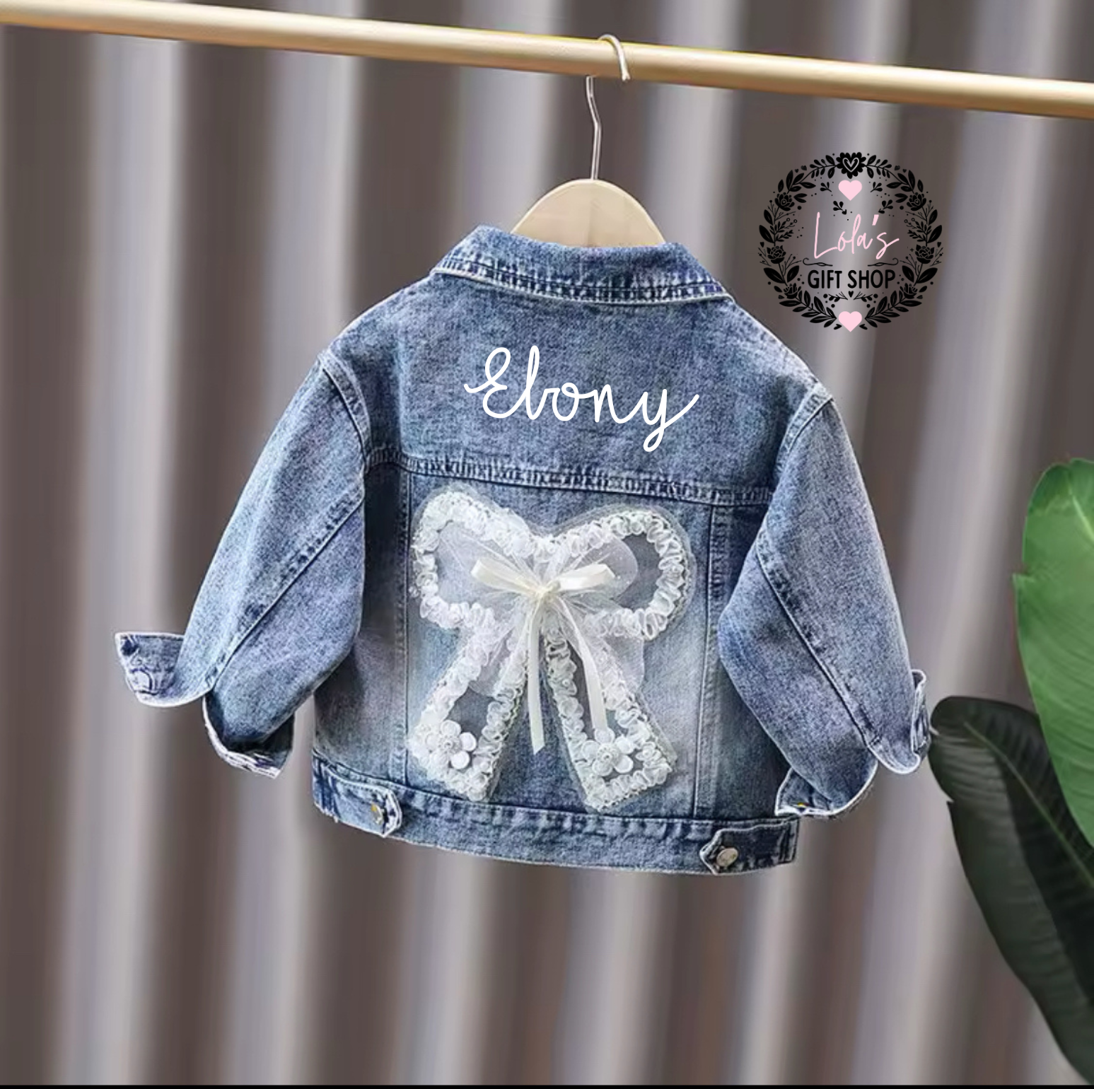 Personalised bow style jacket