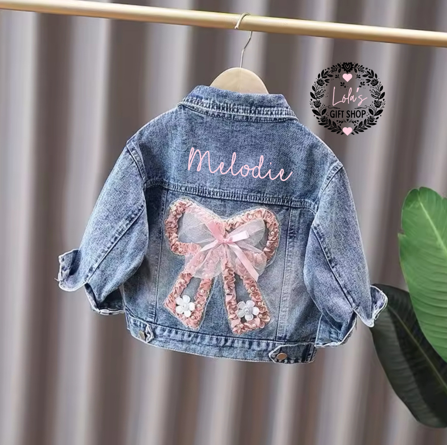 Personalised bow style jacket