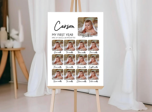 Personalised My First Year Upload Your Own Photo Birthday Board – Portrait A2 600 X 400 - Lola’s gift shop <3Personalised My First Year Upload Your Own Photo Birthday Board – Portrait A2 600 X 400Lola’s gift shop <3