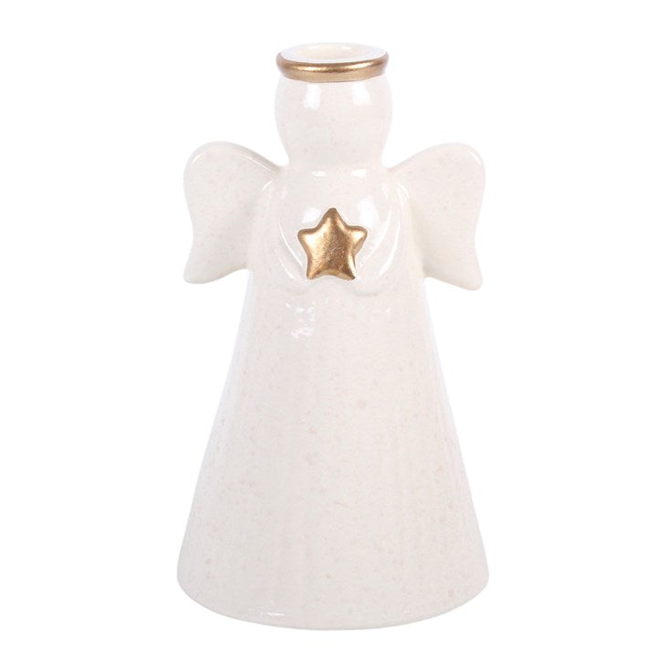 Star Angel Taper Candle Holder