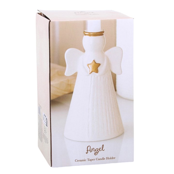 Star Angel Taper Candle Holder