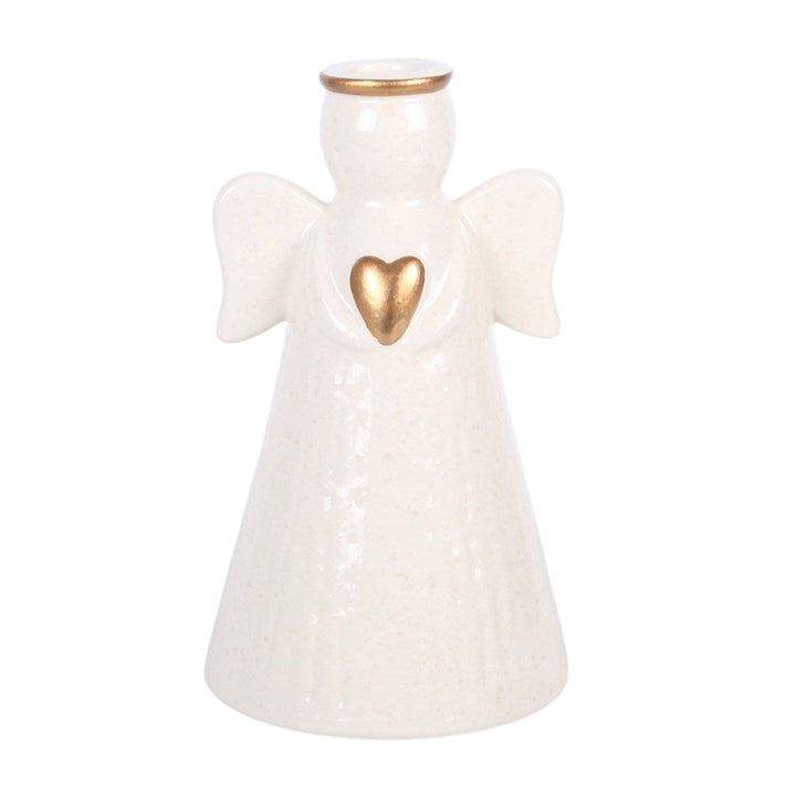 Heart Angel Taper Candle Holder