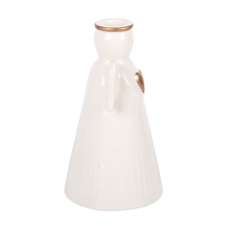 Heart Angel Taper Candle Holder