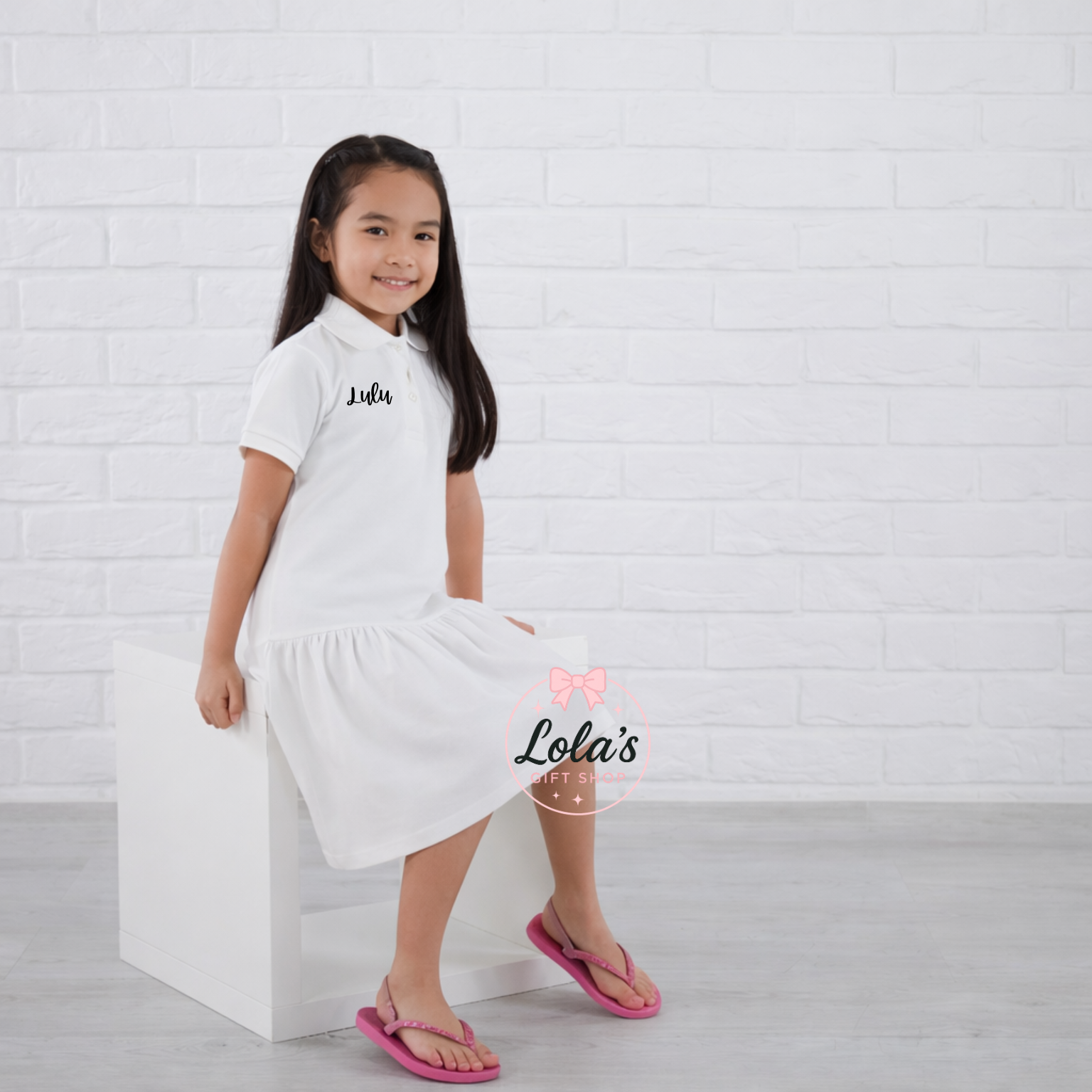 Cotton personalised polo dresses