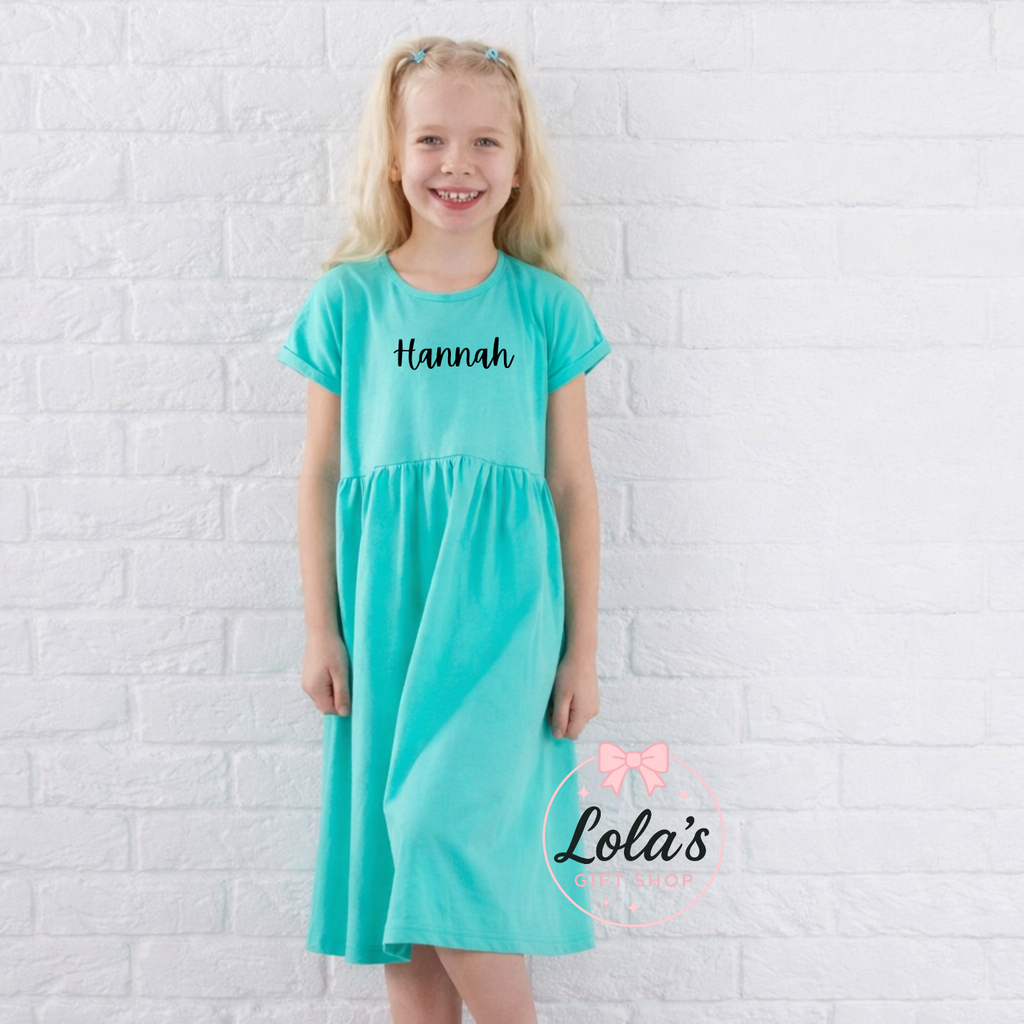 Cotton personalised jersey dresses
