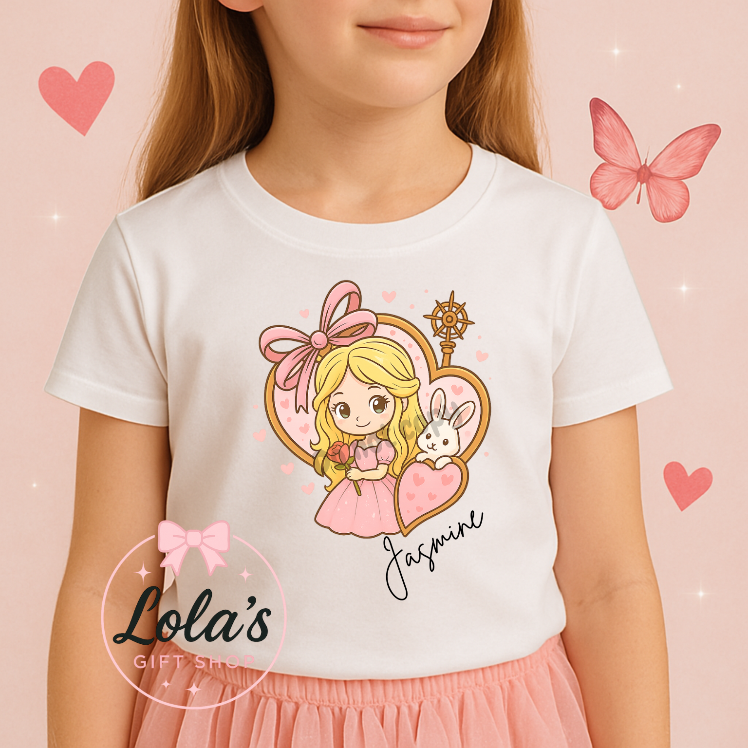 Personalised Pink Princess T-Shirt