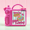 Personalised dumplings lunch box with flask