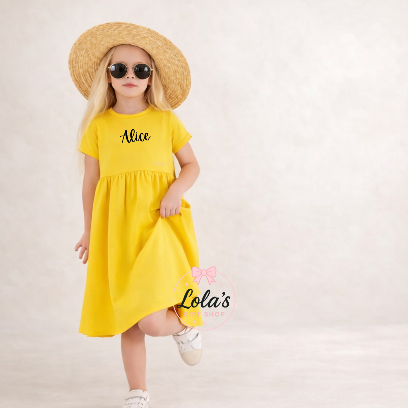 Cotton personalised jersey dresses