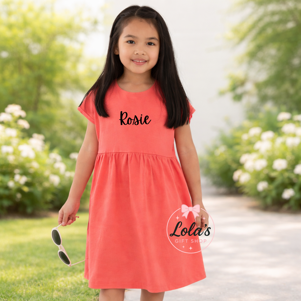 Cotton personalised jersey dresses