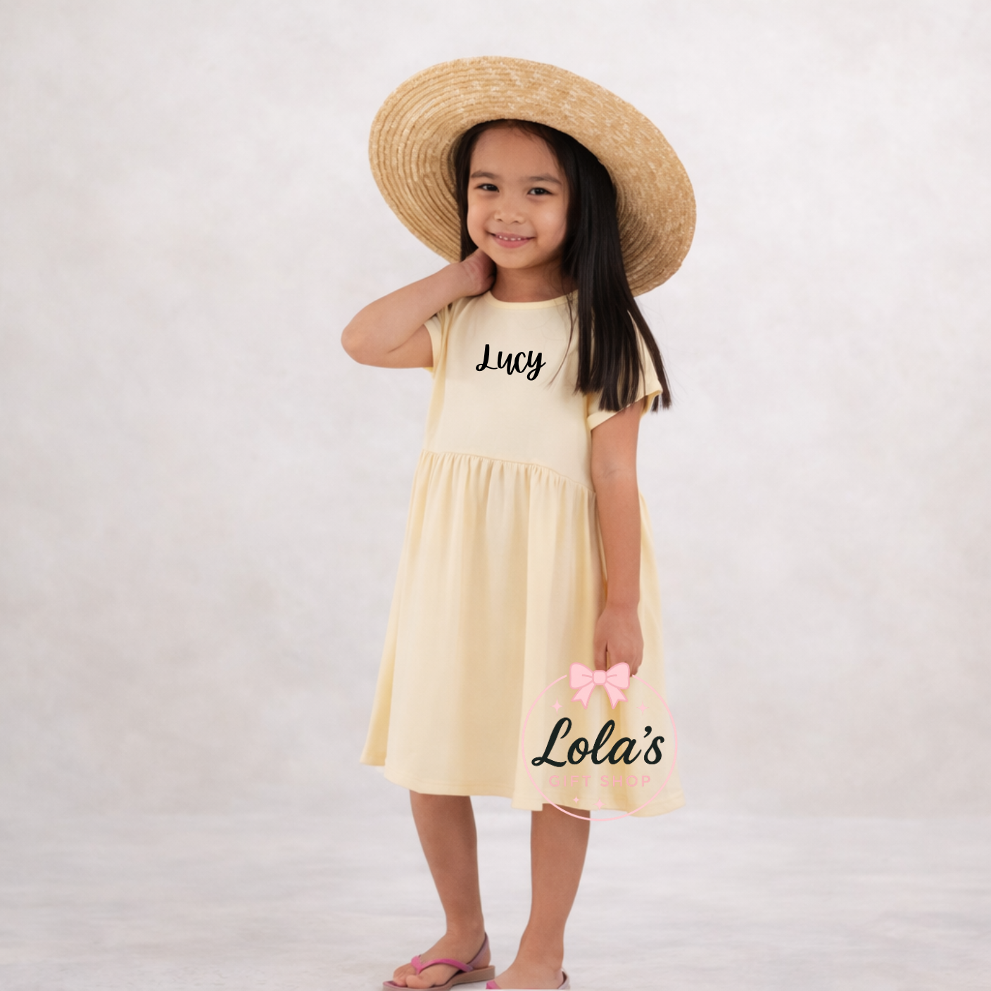Cotton personalised jersey dresses