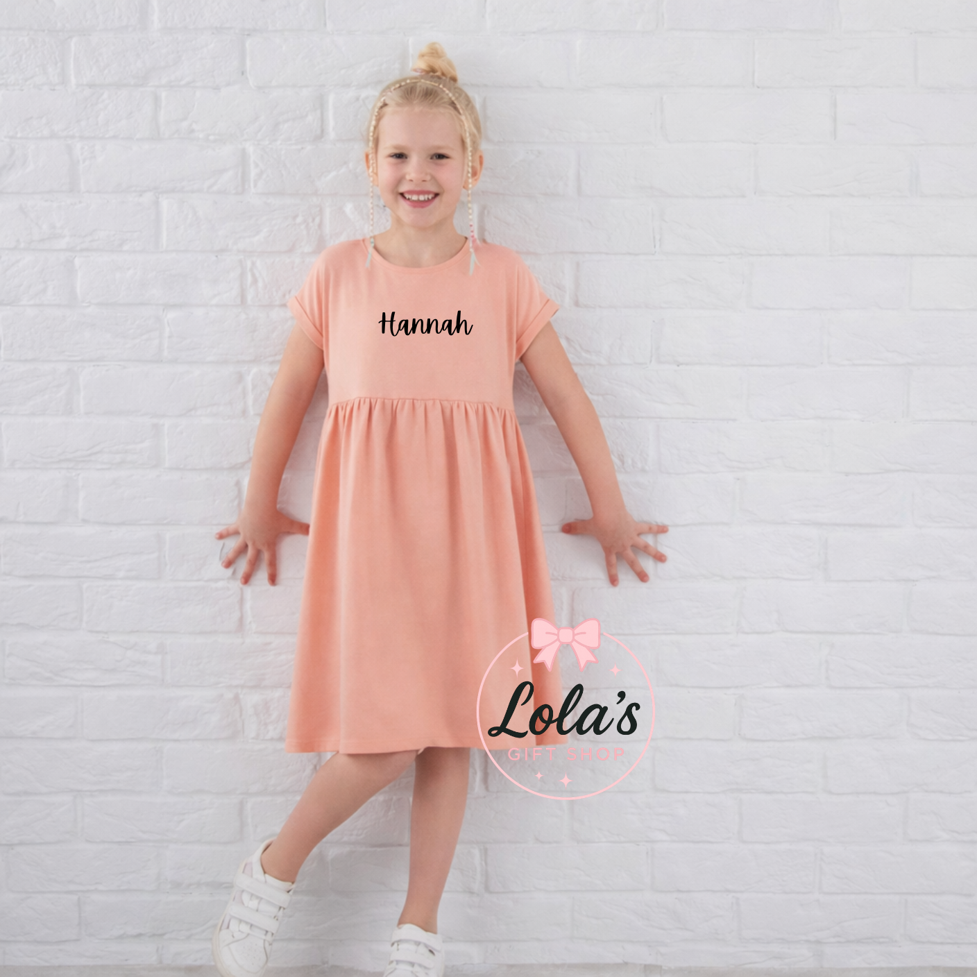 Cotton personalised jersey dresses