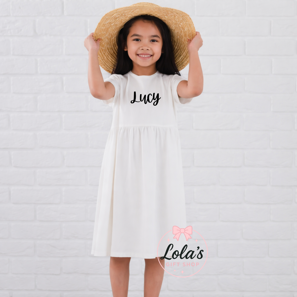 Cotton personalised jersey dresses