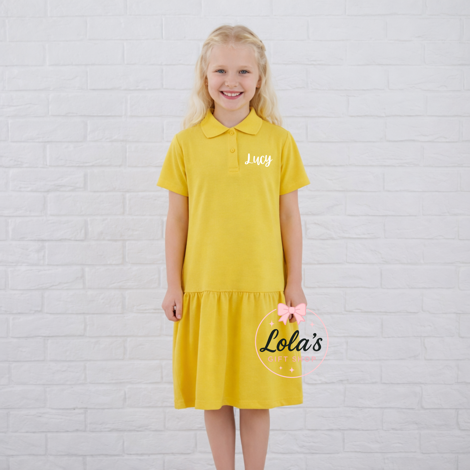 Cotton personalised polo dresses