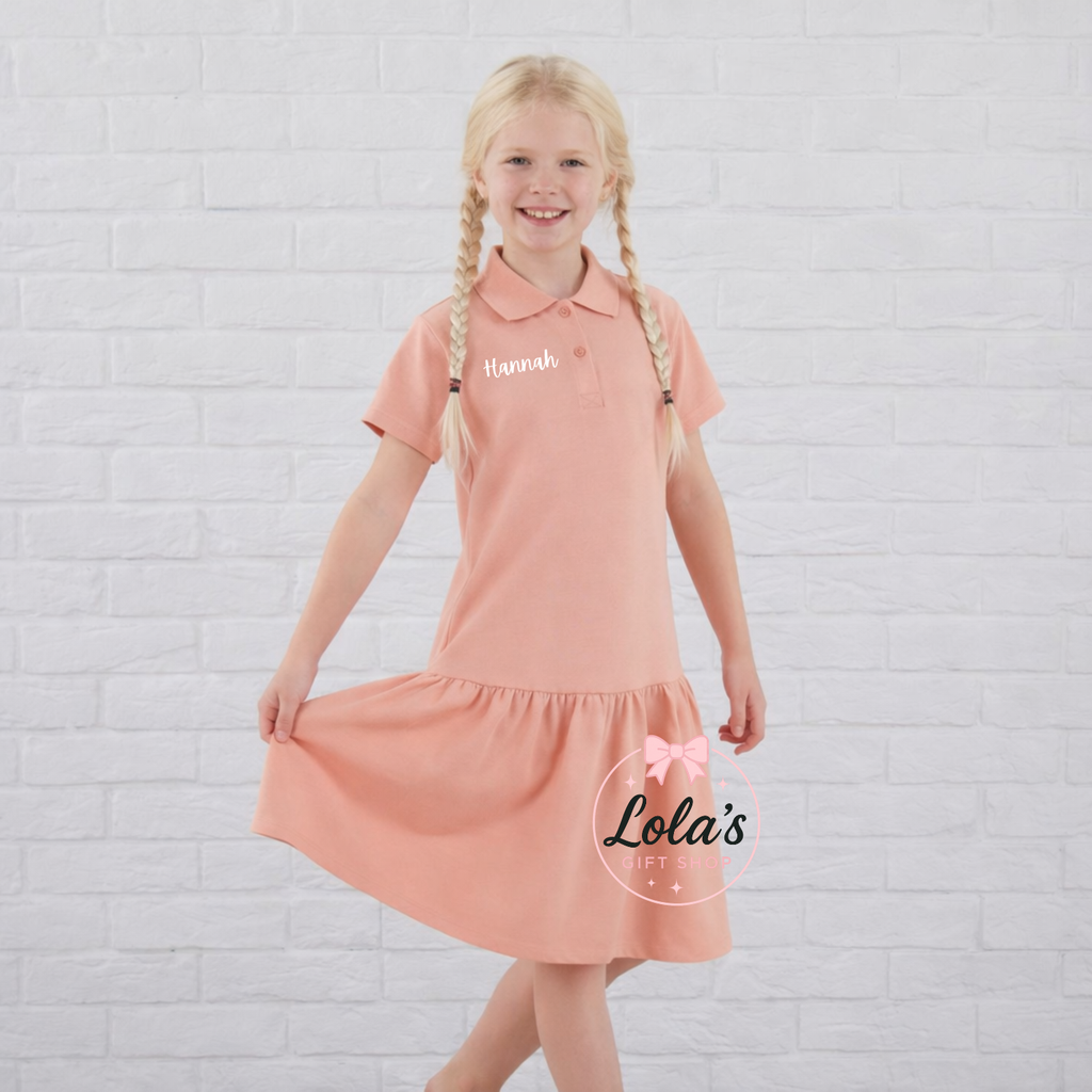 Cotton personalised polo dresses