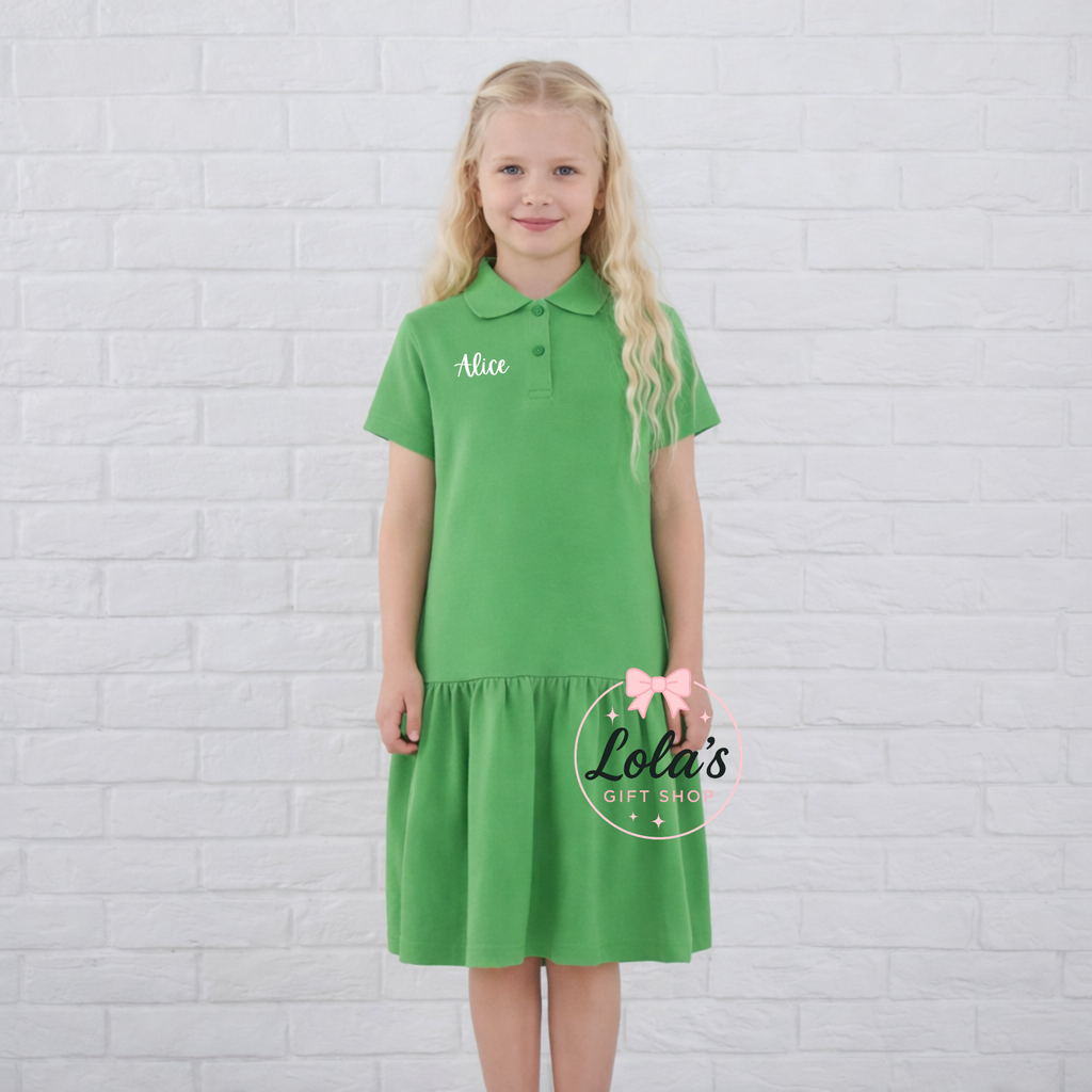 Cotton personalised polo dresses