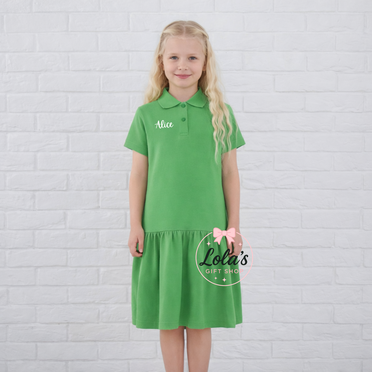Cotton personalised polo dresses