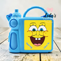 Personalised SBob lunch box with flask