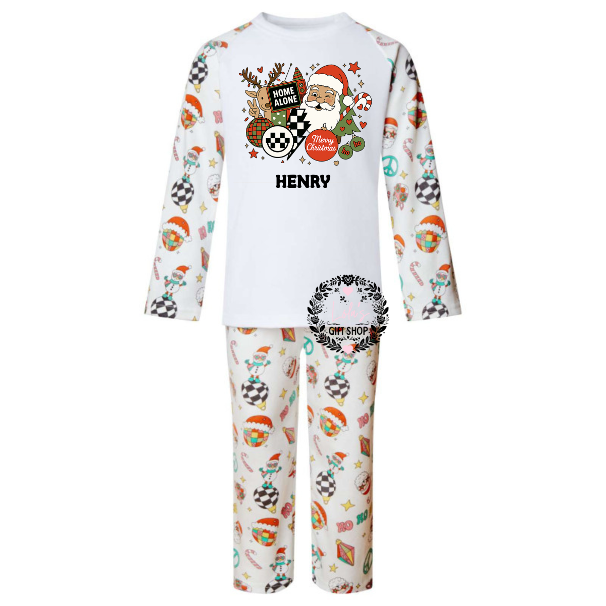 Personalised Groovy christmas pyjamas