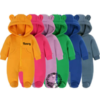 Baby bear personalised fleece onesie