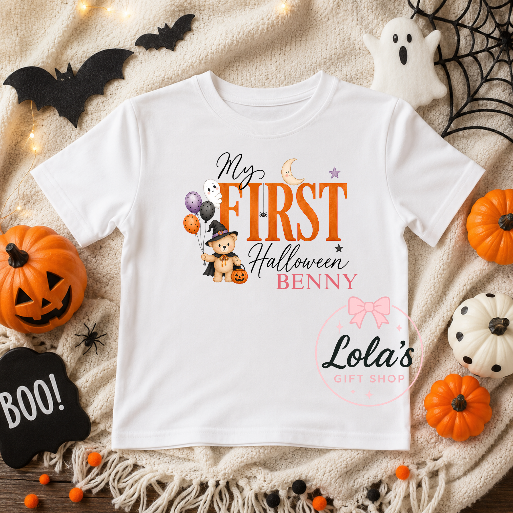 My first halloween personalised tshirt