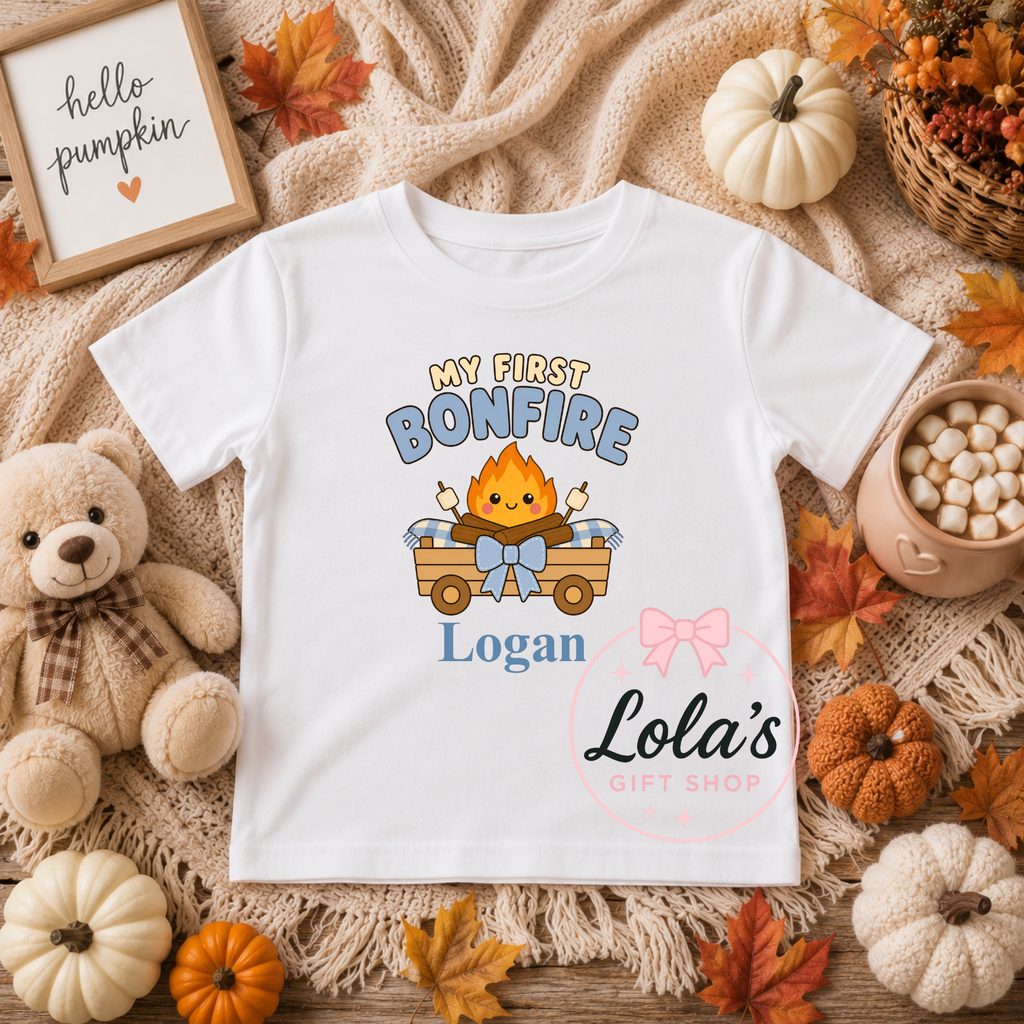 My first bonfire personalised tshirt