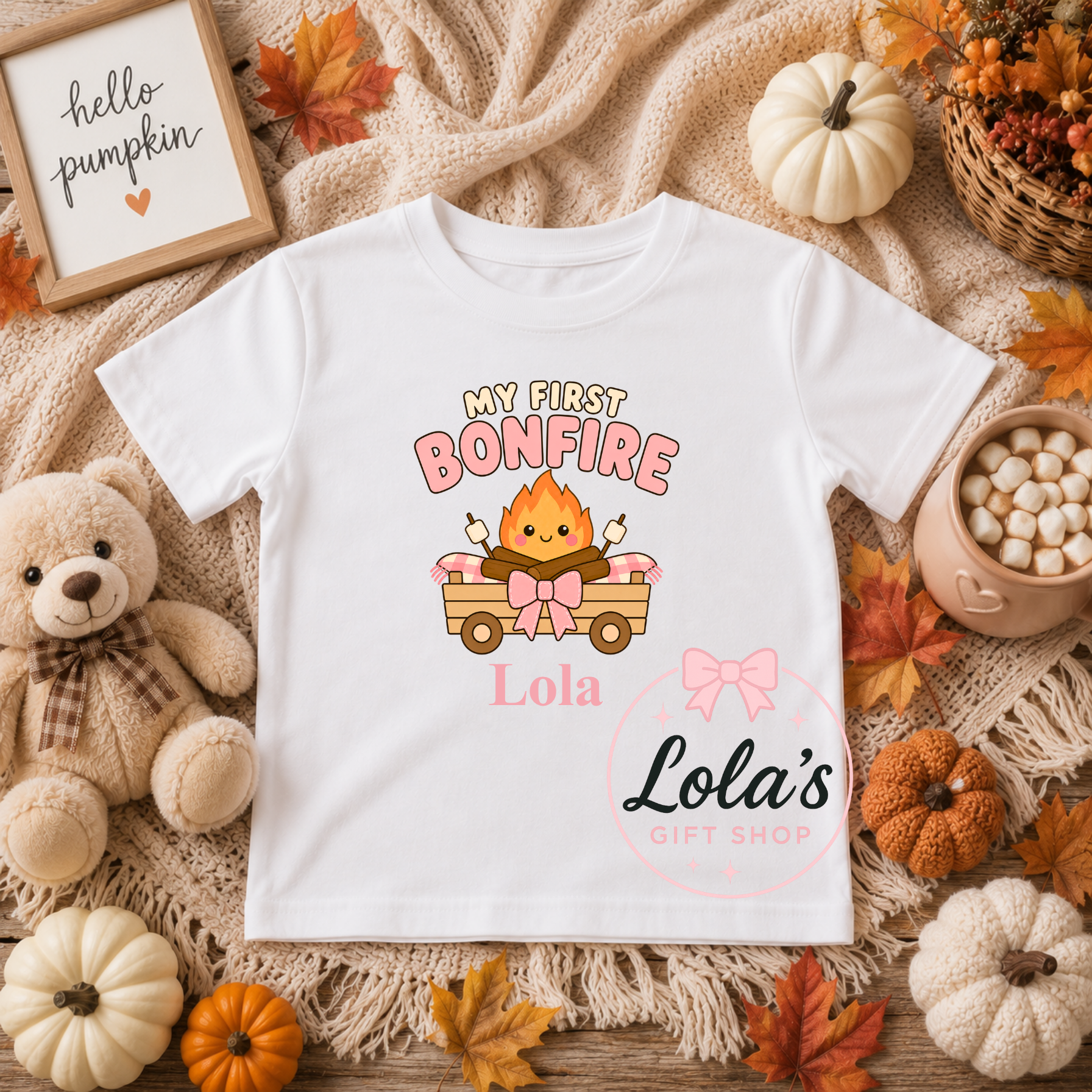 My first bonfire personalised tshirt