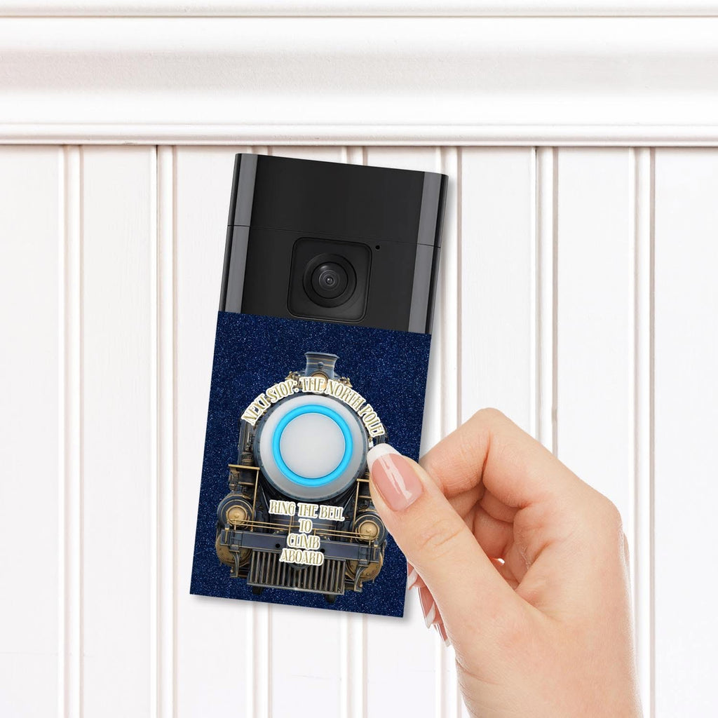 DOORBELL STICKER - RING 2ND GEN- Christmas express- UV DECAL