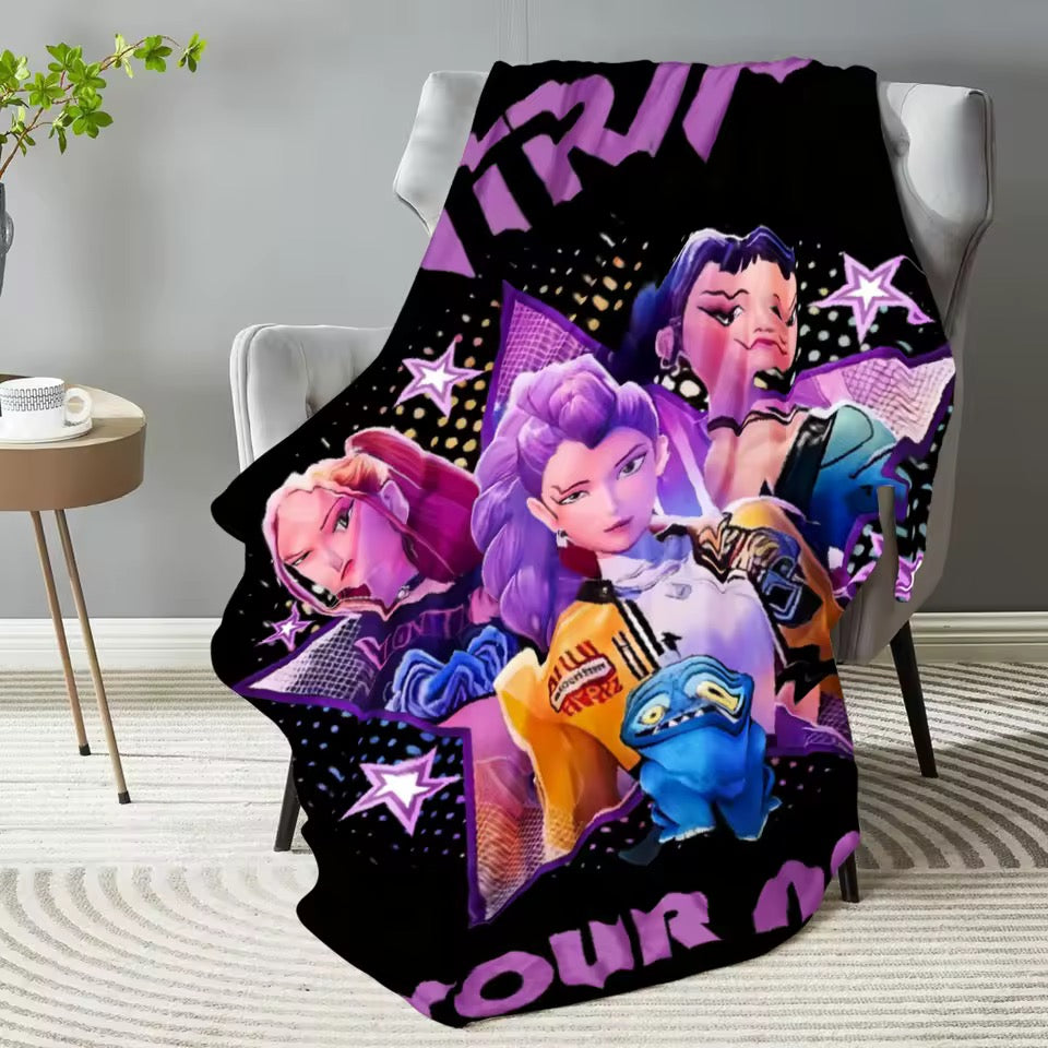 K girl hunters blanket