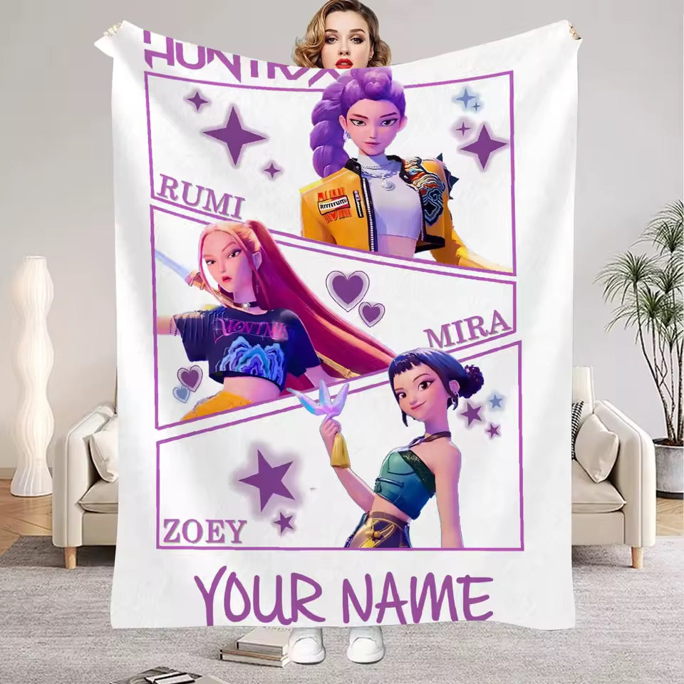 K girl hunters blanket