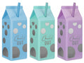 Milk Carton Style Bottle with Holographic Print