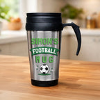 Personalised football Travel Mug