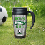 Personalised football Travel Mug