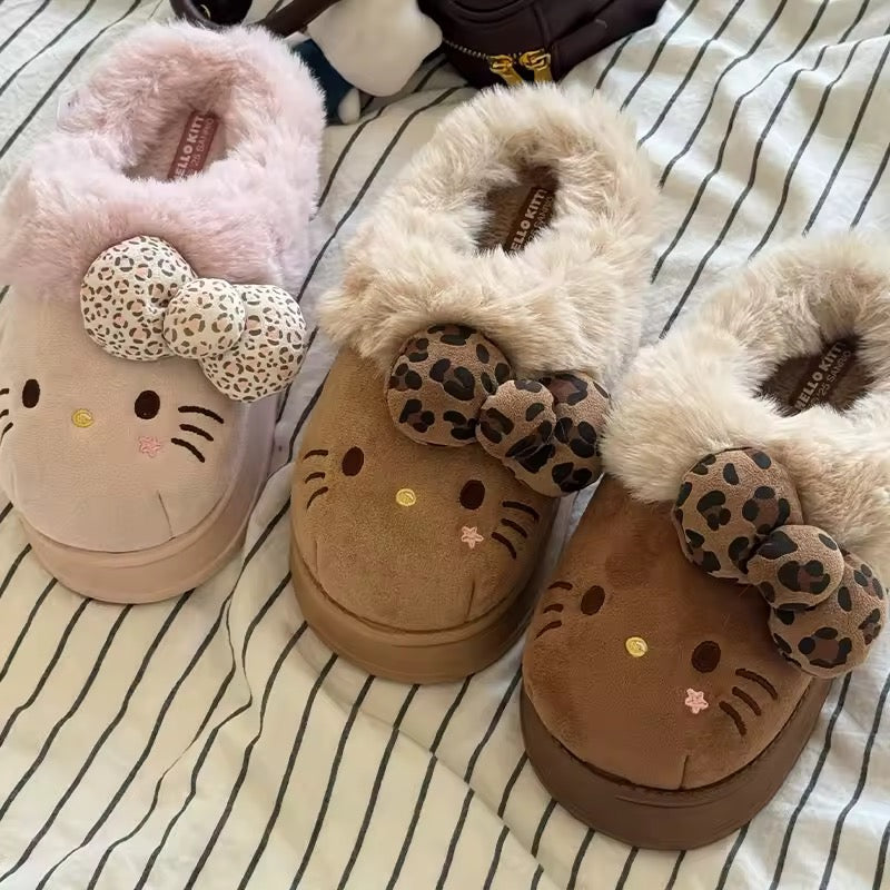 Older girl / adult kitty slippers