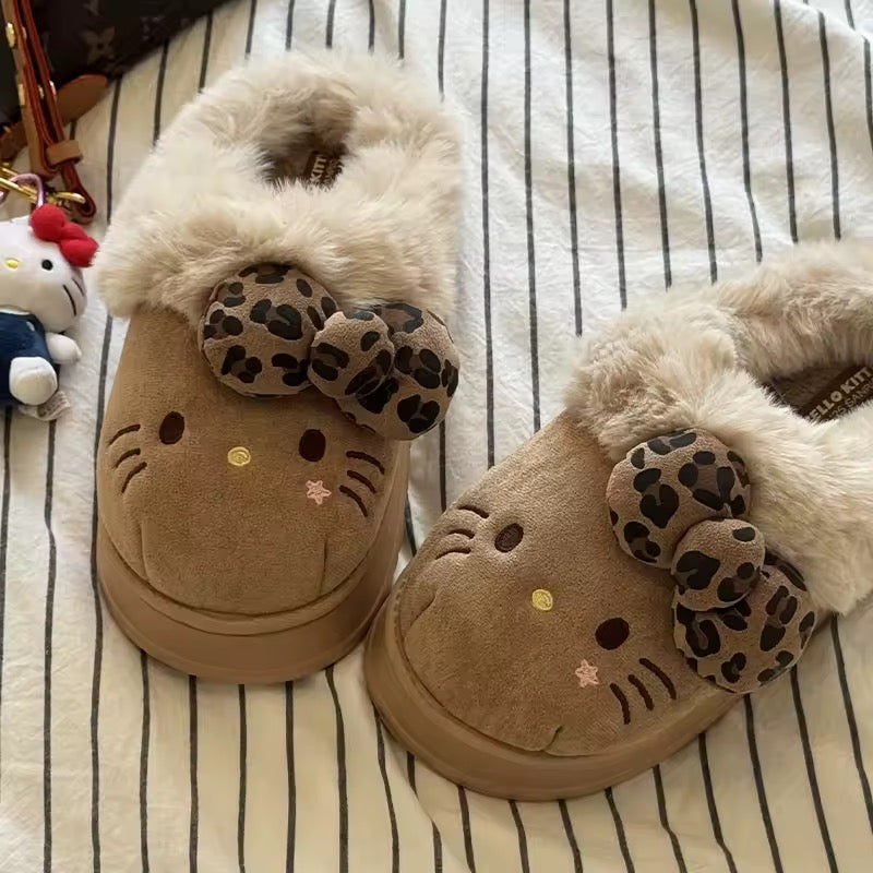 Older girl / adult kitty slippers