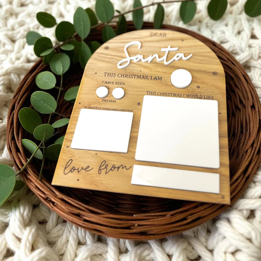 Dear Santa wish board