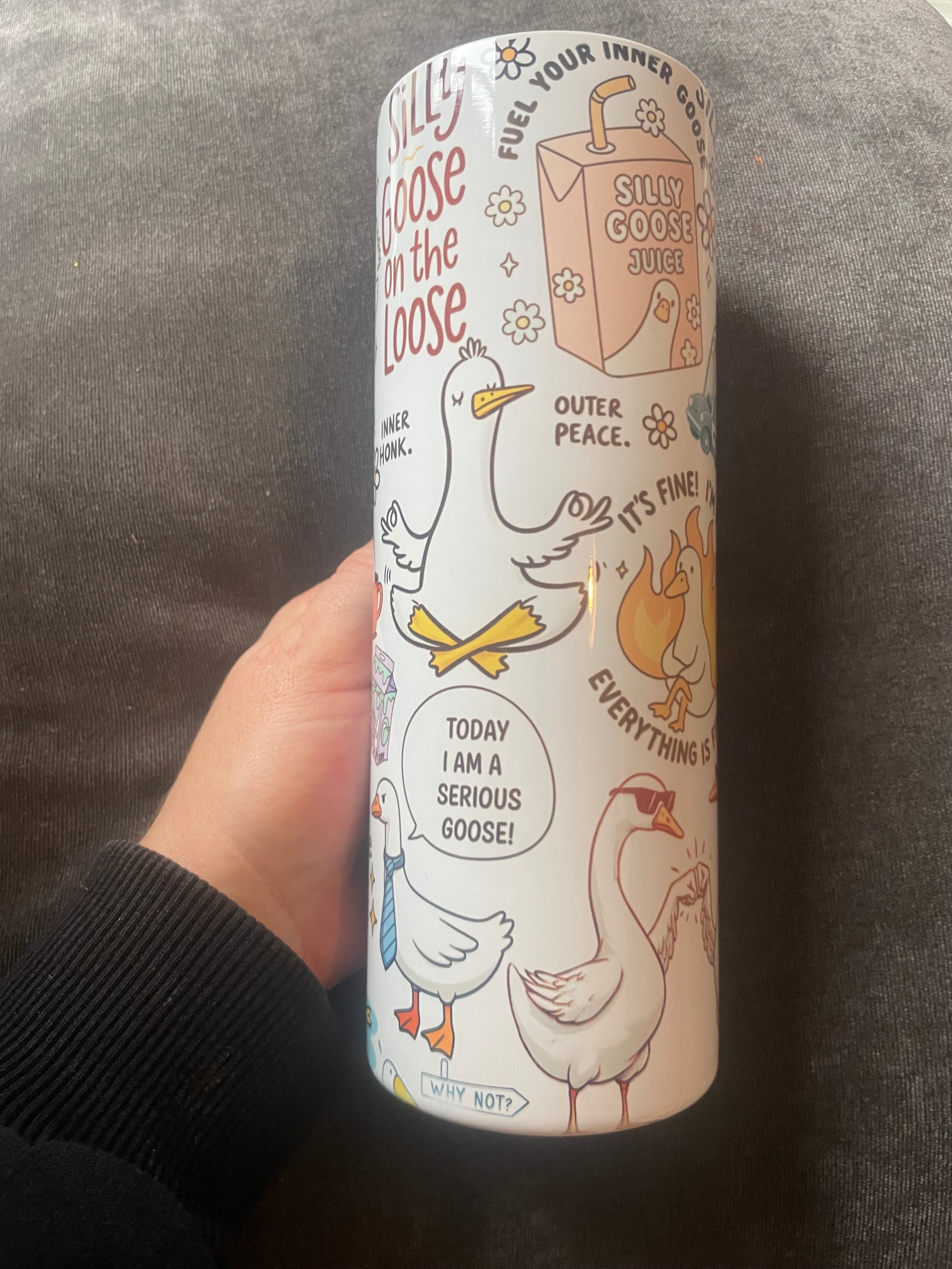 Woopsie silly goose tumbler