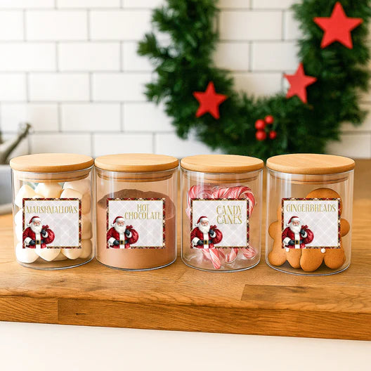 Hot chocolate jar station x 4