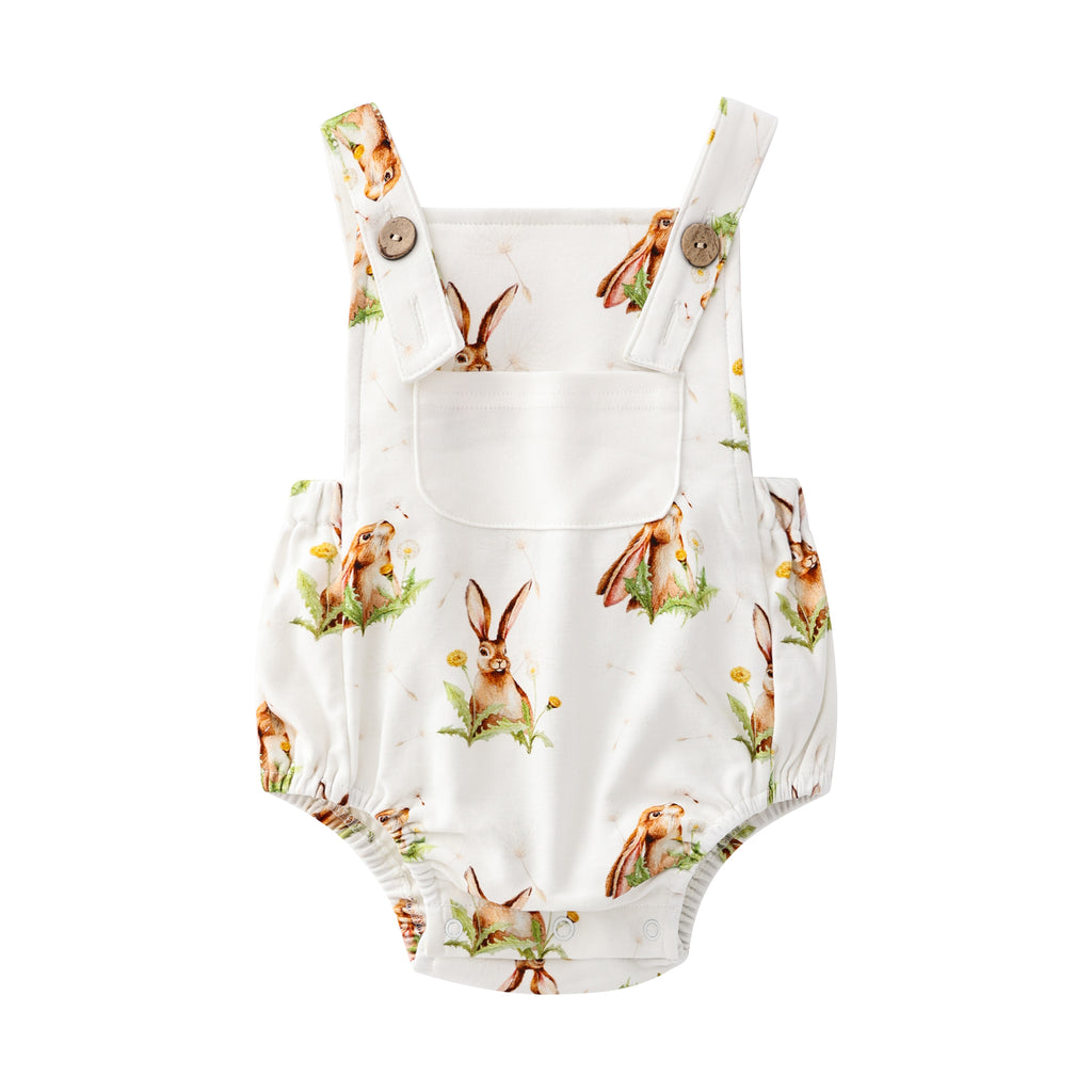 Dandelion and the hare personalised dungerees romper