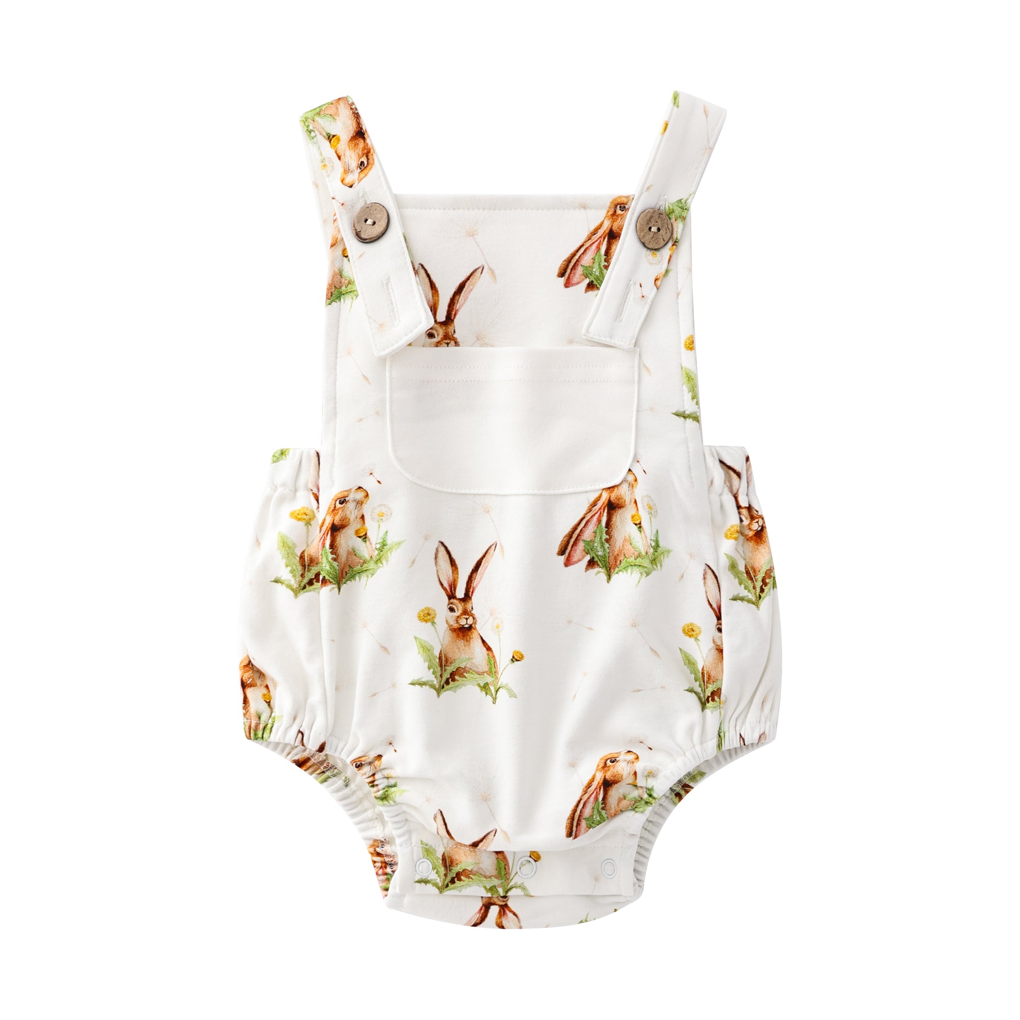 Dandelion and the hare personalised dungerees romper