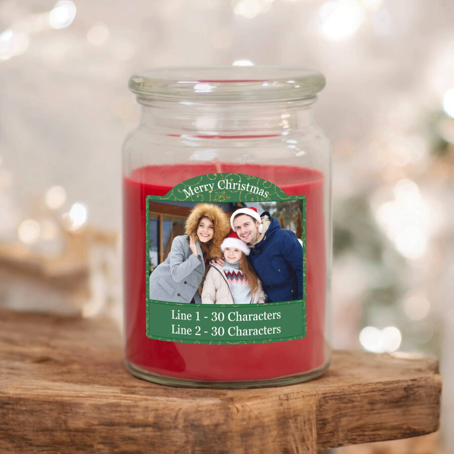 Personalised photo upload candles