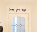 Wooden love you bye wall art