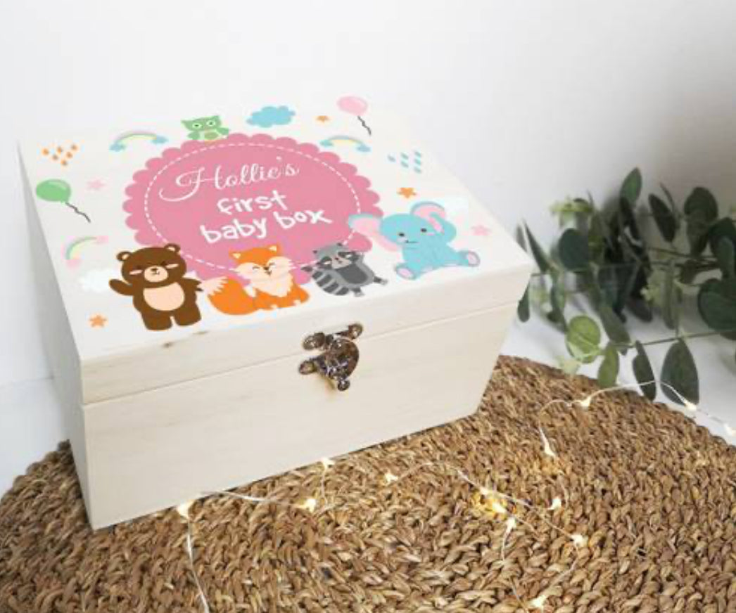 Uv printed baby box