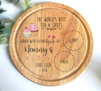 Personalised tea and cake board