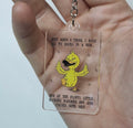 Ducks in a row Keyring