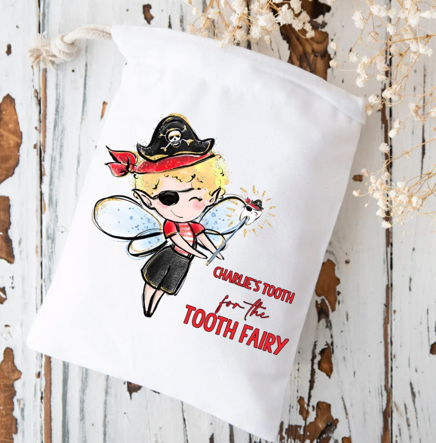 Pirate tooth fairy boy gift bag